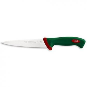 Cuchillo Scannare 18 cm Sanelli Premana con Mango Antideslizante Verde/Rojo
