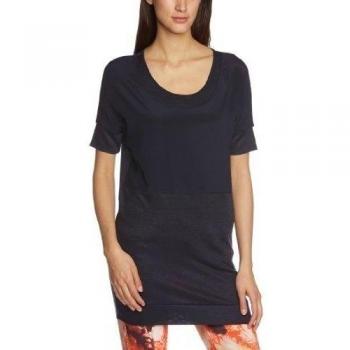 Michalsky - Camisola con cuello redondo de manga corta para mujer, talla 36, color azul marino oscuro