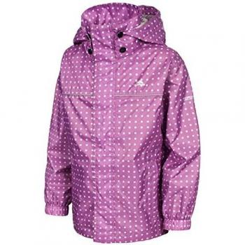 Trespass Enjoy - Chubasquero para niño, Color Rosa, Talla UK: Talla 3/4