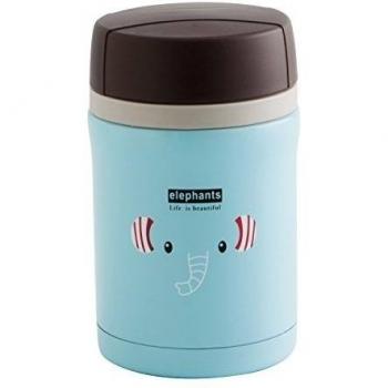 Quid Go Peques - Termo de inox para sólidos, diseño elefante, 45 cl