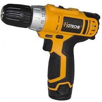 Hoteche Atornillador inalámbrico P800101, Naranja y Negro, 12V