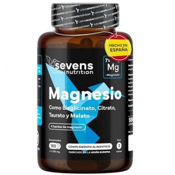 Suplemento de Magnesio 4 Fuentes - Citrato, Bisglicinato, Taurato y Malato - 180 Comprimidos - Mejora Rendimiento y Energía - Suministro para 3 Meses