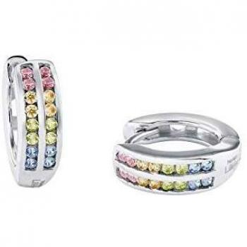 Aretes Creolen de Plata Esterlina 925 para Niñas con Zircón Sintético - Prinzessin Lillifee 2024374