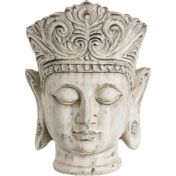 Macetero Crema Terracota Buda Oriental 18,4 x 18,4 x 25,6 cm