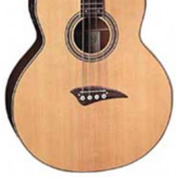 Dean Acoustic Electric Bass Guitar, Rosewood Fretboard, Satin Natural