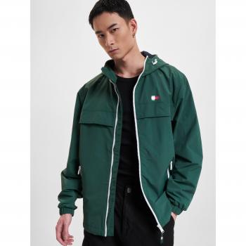 Tommy Hilfiger Men's Chicago Green Windbreaker Jacket - Size Large
