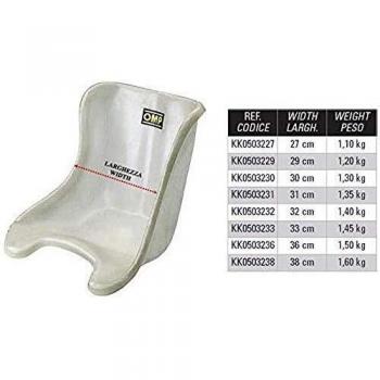 OMP OMPKK0503238 Asiento Kart, Ancho 38 cm