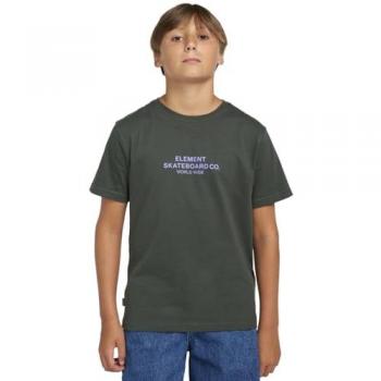 Camiseta de Manga Corta Element Skateboard Co para Niños 8-16 años - Negro