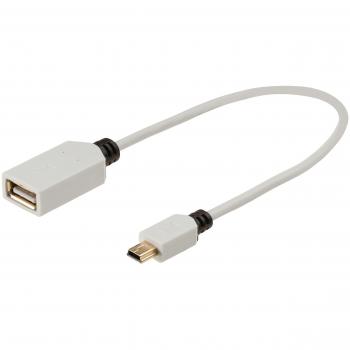 Cable Mini-USB A a USB A Macho 0.2m König KNM60315W02