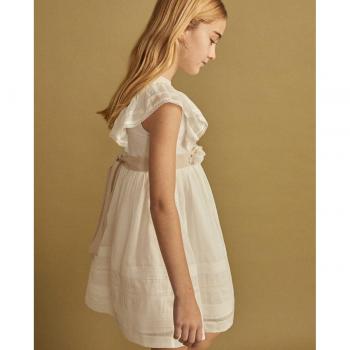 Vestido vaporoso de niña con fajín de flores Coconut El Corte Inglés