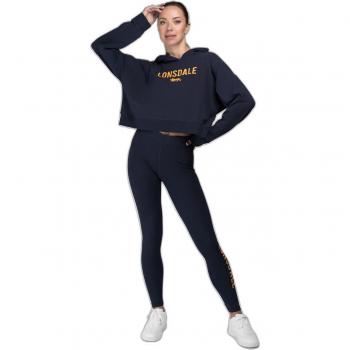 Lonsdale Women's Cropped Oversized Hoodie Queenscliff