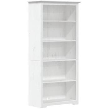 vidaXL Bookcase BODO White 80x38x180 cm Solid Wood Pine 5-Tier