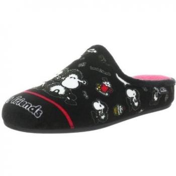 Sheepworld sheepworld 320299 - Zapatillas de casa para niña, color negro, talla 30