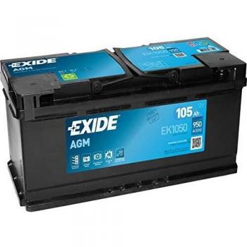Exide EK1050 Start-Stop AGM 12V 105AH 950A Negro
