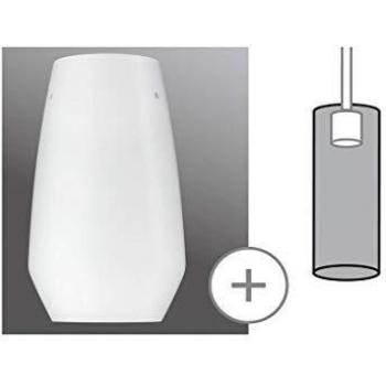 Pantalla Paulmann Vento 2Easy, Ø 17 cm, cristal opal, máxima 50W