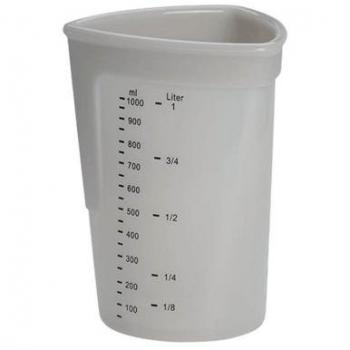 Jarra medidora de silicona platino 1 litro - Lurch (Gris)