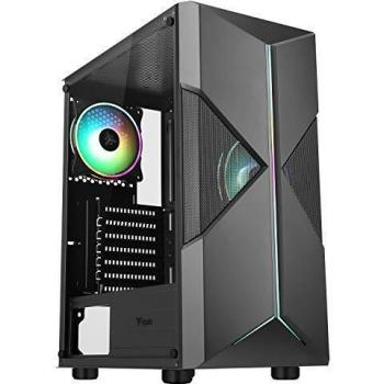 Caja Gaming iTek Spacirc XO Midi Tower Negra con Ventiladores ARGB de 12cm y USB 3.0
