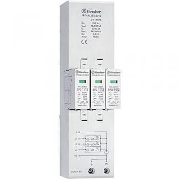 Protector contra Sobretensiones Tipo 1+2 Finder 12,5kA para Redes Trifásicas TN-S y TT