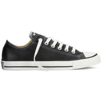 Converse Chuck Taylor Core Lea Ox, Zapatillas De Cuero Unisex Adulto, Negro, 36 EU