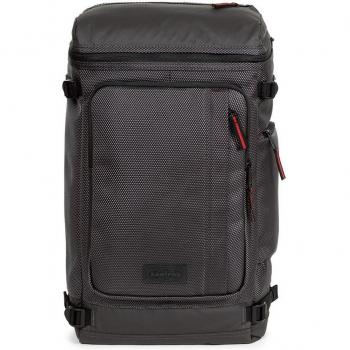 Mochila Eastpak Tecum Top 23L gris oscuro rojo con funda integrada