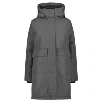 CMP Women's Insulated Waterproof Coat with Hood in Gray