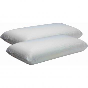Pikolin Home Pack 2 Almohadas Viscoelásticas Hipoalergénicas, Adaptables, Doble Funda, Firmeza Alta, para Dormir de Lado, Varias Medidas