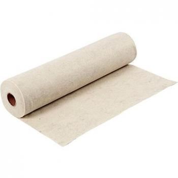 Fieltro Sintético Texturizado 45 cm, 1.5 mm, 180-200 g, Color Blanco Roto, 5 m por Rollo