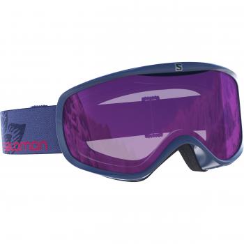 Salomon, Gafas de esquí para mujer, Para personas con gafas de vista, Tiempo variable, Pantalla rubí multicapa
