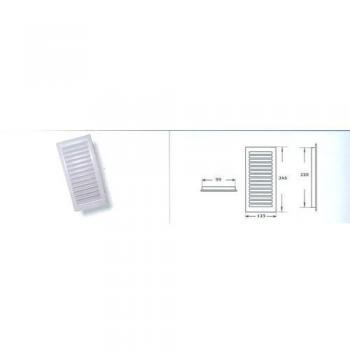 Rejilla Empotrar Blanca 24x12 R168