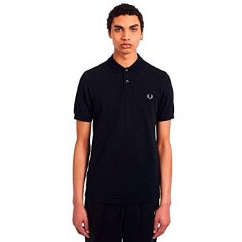 Fred Perry Men's Slim Fit Black Polo Shirt