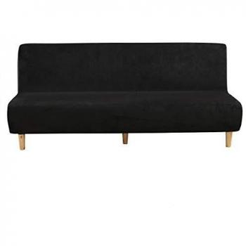 G&X - Funda protectora para sofá cama sin reposabrazos de poliéster y elastano de 3 plazas, elástica, plegable, para sofá plegable