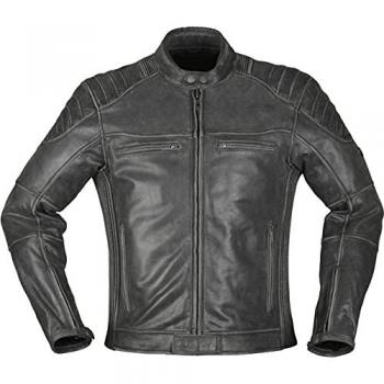 Chaqueta de piel para motocicleta Modeka Vincent Aged - Negro, talla XL