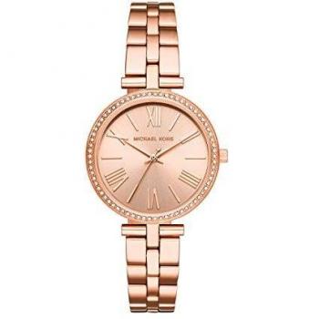 Michael Kors MACI Women's Stainless Steel Strap Watch, 34mm Case Size, Three Hand Movement, MK3904