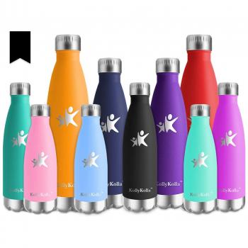 KollyKolla Botella Agua Acero Inoxidable 750ml, Botella Deporte sin BPA, Botella Termica Grande - Mantener 12H Caliente/24 Frío, Termo Cafe al Vacío, Cantimplora Gimnasio, Garrafa Agua, Gym