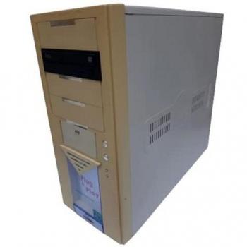 Sin marca Caja PC ATX Plug & Play Gris Y Amarilla USADA.
