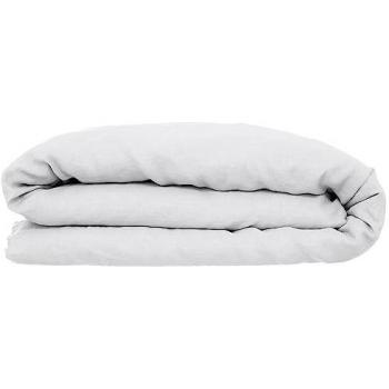 Funda Nórdica Linah 100% Lino Lavado Blanco 240x220 cm