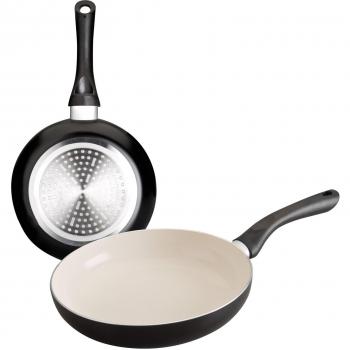 Ibili 415000 - Lote 2 Sartenes Inducta Aluminio/Cerámica 20 + 24 cm Black