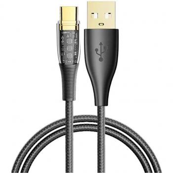 Cable USB 2.0 AM a USB-C PD20W de 6A con luz LED