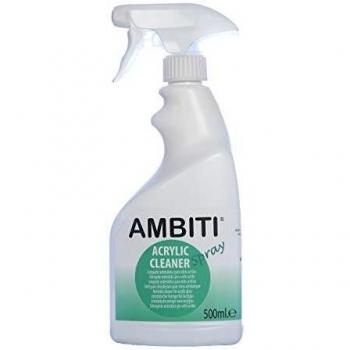 Limpiador Acrílico Ambiti 500ml Spray - Antiestático para Cristales y Claraboyas Acrílicas