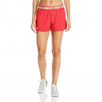 Under Armour Play Up Short 2.0 Mesh Pantalones Cortos, Mujer, Rojo
