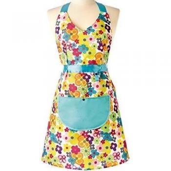Vigar 6401 Delantal Para Cocina, Azul / Amarillo / Naranja / Rosa, 80 X 1 X 92 Cm