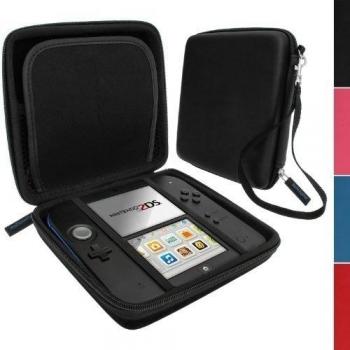 iGadgitz U2702 - EVA Funda Rígida de Viaje Compatible con Nintendo 2DS - Negro