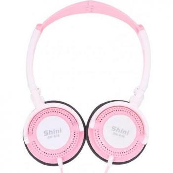 Auriculares Shini A18 con cable Megas Bass, control de línea, ABS, plegables y portátiles para música