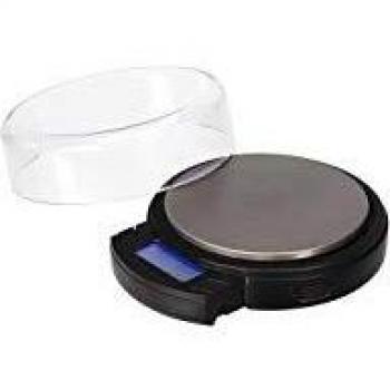 Balanza de Precisión Digital Perel Redonda 500g/0.1g con Pantalla LCD Retráctil