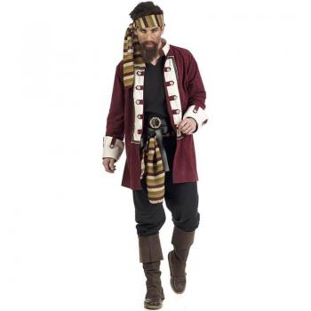 Disfraz de Corsario Pirata Granate para Hombre
