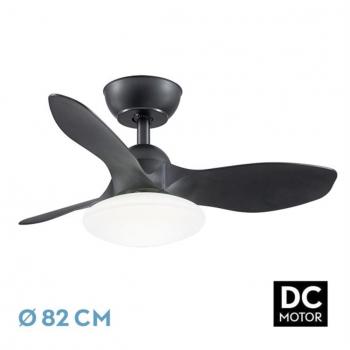 Ventilador DC Paramo 36W Negro 3 Aspas