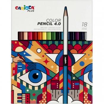 Pack de 18 lápices de colores Carioca Plus