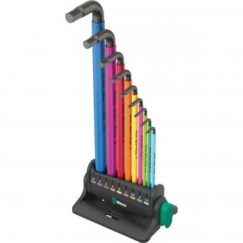 Wera 05133165001 950/9 Hex-Plus Multicolour 3 Juego de llaves acodadas, métricas