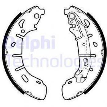 Juego de zapatas de freno DELPHI LS2050