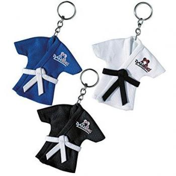 Danrho Karate Keychain - Miniature Karate Gi with Belt Decoration